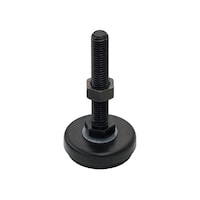 摂津金属工業 フロアレベラー (M12) W50×H93×D50mm ブラック 2本入