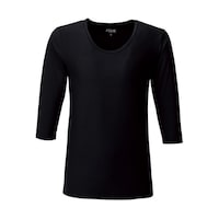 フォーク メンズカットソー(8分袖)ブラック M