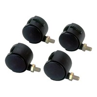 摂津金属工業 キャスター W48×H81×D53.6mm ブラック