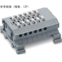 サトーパーツ 中継用スクリューレス端子台 DINレール取付タイプ 端子間ピッチ5.0mm 10P