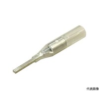 ニチフ 絶縁被覆付圧着端子 TC形(100P)透明 B1.1×0.8mm l6mm 1パック(100個入)