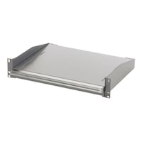 摂津金属工業 ラッチ付スライド収納棚 W482×H88.1×D526.3mm 6.6kg ホワイトグレイ