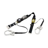 サンコー SLN505+RICORON補助ロープ ロック装置付巻取器式胴ベルト ブラック