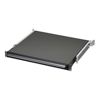 摂津金属工業 1U引き出しユニット W482×H43.7×D450mm 8kg ブラック