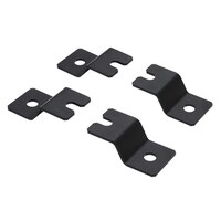 摂津金属工業 転倒防止金具 (M12) W50×H23×D94mm ブラック 4個入