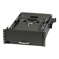 摂津金属工業 液晶モニタースライド回転ユニット W482.2×H176×D759mm 15.2kg ブラック