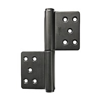 MK KJ旗丁番 127ミリ マットブラック ビス付