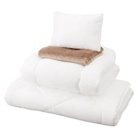 アイリスオーヤマ 抗菌防臭カバー付き布団 8点セット ブラウン