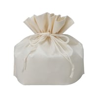 三和 不織布パッケージ用巾着 100枚入 アイボリー