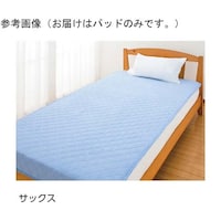 ケアファッション 防水敷パッド サックス 100×205cm