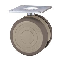 東海 双輪キャスター φ100 固定 プレート式