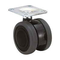 東海 双輪キャスター φ75 自在 プレート式