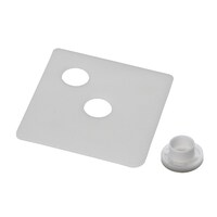 摂津金属工業 絶縁ベースセット (M12・M16) W100×H3×D100mm 白色