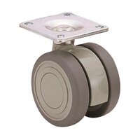 東海 双輪キャスター φ75 自在 プレート式