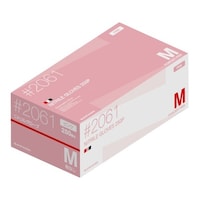 川西工業 ニトリル使いきり手袋 粉無 250枚×10箱 ピンク M