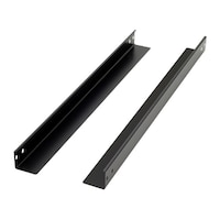 摂津金属工業 薄型サポートアングル W50×H44.4×D620mm ブラック