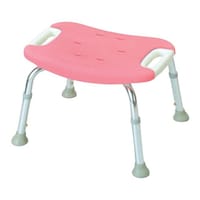 リッチェル やわらかシャワーチェア ピンク 背なし ワイド