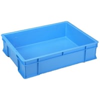 岐阜プラスチック工業 プラテナー ブルー 外寸(mm):678×500×163 内寸(mm):624×460×155