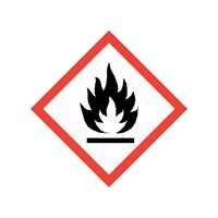 セーフラン安全用品 GHSラベルステッカー 可燃性 40×40mm 500枚