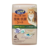 エステー ニャンとも清潔トイレ 脱臭・抗菌シート 1箱(12枚×4個入)