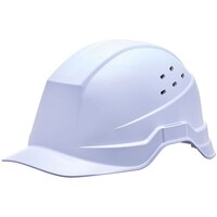 ミドリ安全 ABS製ヘルメット(αライナー・通気孔付) 「イヤーマフ・防災面」取り付け可能 ホワイト