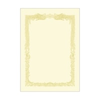 ササガワ OA賞状用紙 クリーム B5判 横書用 100枚入