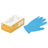 水野産業 エクセルフィット ニトリル手袋 ブルー N420 パウダーフリー(100枚入)S 197147