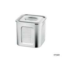 赤川器物製作所 210 目盛付 深型角キッチンポット 3.1L 手無