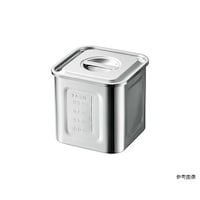 赤川器物製作所 188 目盛付深型角キッチンポット 3.1L 手無