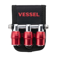 ベッセル クイックキャッチャー3連ホルダー赤 1式(3個入)