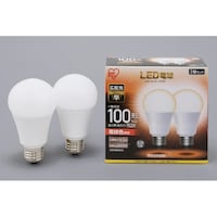 アイリスオーヤマ LED電球 広配光 100形相当 電球色 2個セット