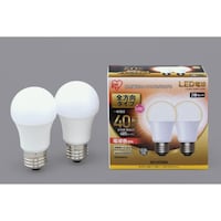 アイリスオーヤマ LED電球 全方向 40形相当 電球色 2個セット