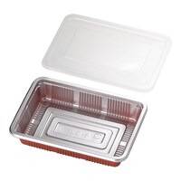 福助工業 GBV1801 弁当容器透明蓋付LC6