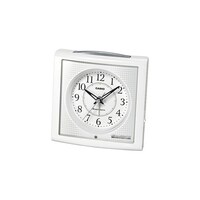 カシオ 夜見えライト付き電波クロック (ホワイト)