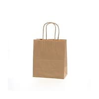 シモジマ 手提げ紙袋 25チャームバッグ 2112 未晒無地 50枚