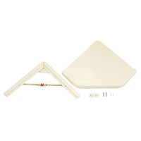 株式会社アイワ ツッパリ三角棚 ミニ 白