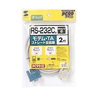 サンワサプライ RS232Cケーブル モデム TA用 2m