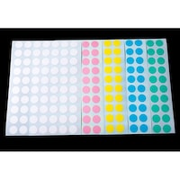 アイシス パステルドットラベル 5色ミックス 12mmφ