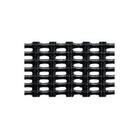 tantore トリカルネット土木用 高密度ポリエチレン N361黒 ピッチ10mm×5mm 幅1m×長さ1m