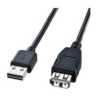サンワサプライ 両面挿せるUSB延長ケーブル AAメス