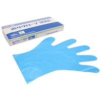 パックスタイル ポリ手袋 ポリグローブ 3001 箱入 青 L 100枚×60パック入