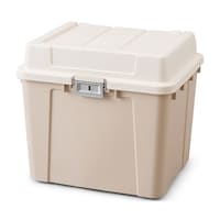アイリスオーヤマ 密閉バックルストッカー アイボリー/ベージュ 69L 6個