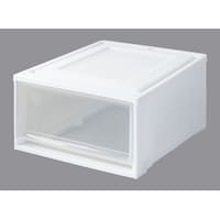 アイリスオーヤマ チェスト ホワイト/クリア 内寸:330×451×179mm 3個