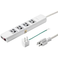 サンワサプライ 雷ガードタップ 3P・4個口(抜け止めタイプ) 3m