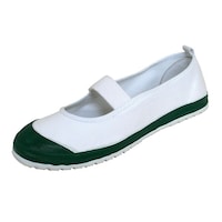 ラッキーベル 学校用 カラーバレーシューズ グリーン 25.5cm