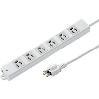 サンワサプライ 工事物件タップ 3P・6個口(抜け止めタイプ) 3m