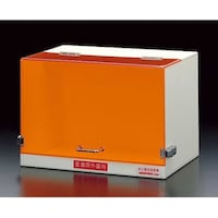 サンプラテック 卓上薬品保管庫 450A型 遮光透明の鍵付き扉