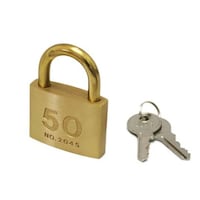 ハイロジック 2045Dシリンダー南京錠50mm鍵番指定 3本キー