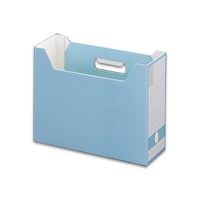ライオン事務器 316x102x240mm ファイルスタンド(ブルー/5個)