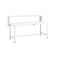 アズワン AE型作業台 1200X750XH1040(全高) 上棚付 ダークグレー色